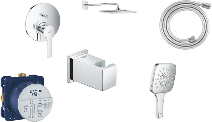 Душевой комплект Grohe Lineare хром 24064001, 35600000, 2760110E, 28671000