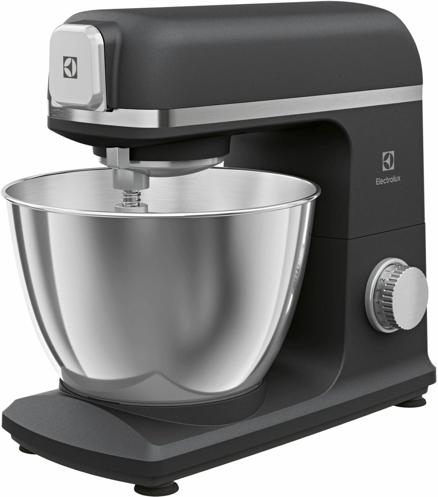 Планетарный кухонный комбайн Electrolux E5KM1-6GBP, 1200 Вт, 5 л, черно-серебристый