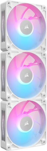 Набор кулеров Corsair iCUE LINK RX120 MAX RGB PWM белый Triple Pac 3x120mm