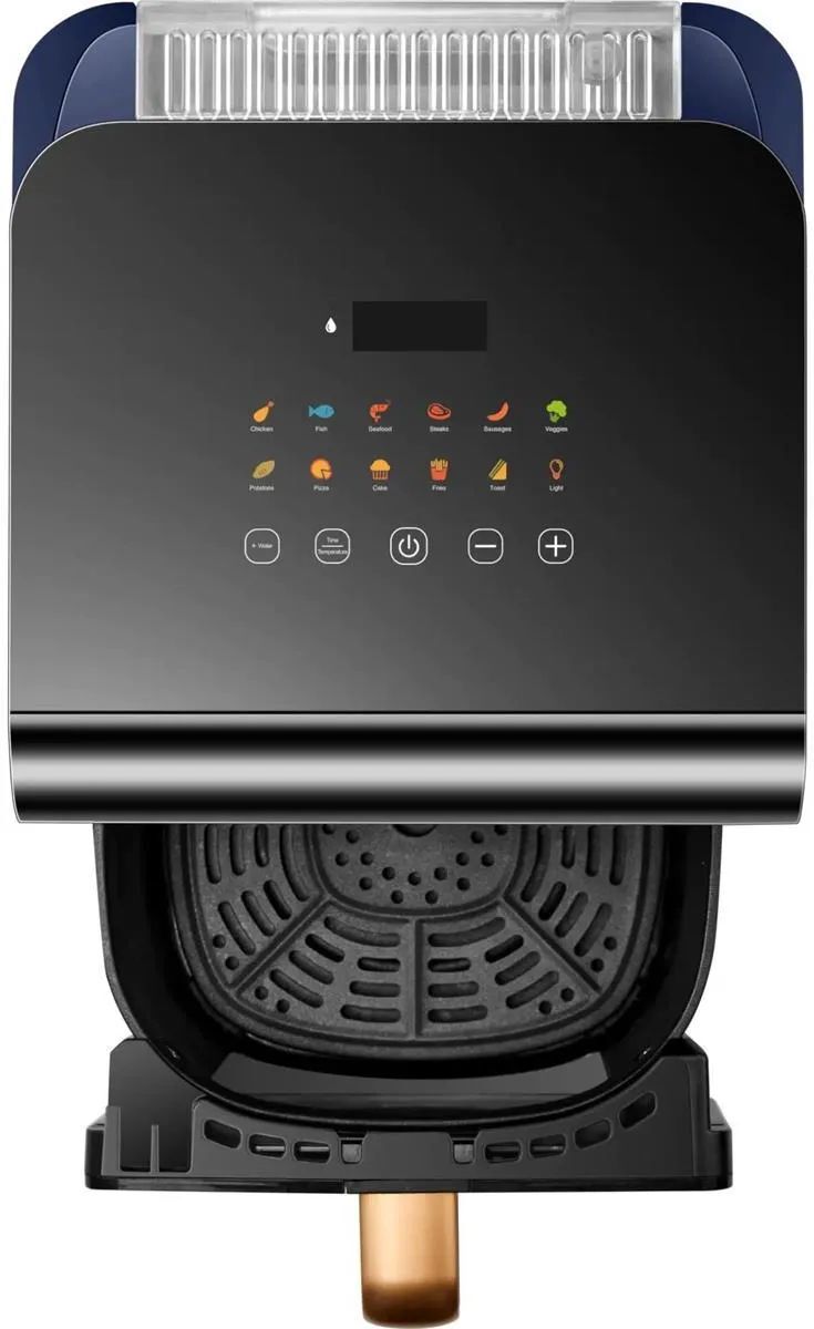 Аэрофритюрница Panasonic NF-CC600, 1450 Вт, черный/синий