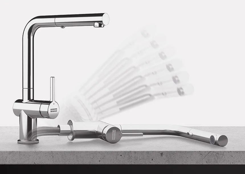 Кухонный кран Franke Active L window pull out spray 115.0653.391, хром