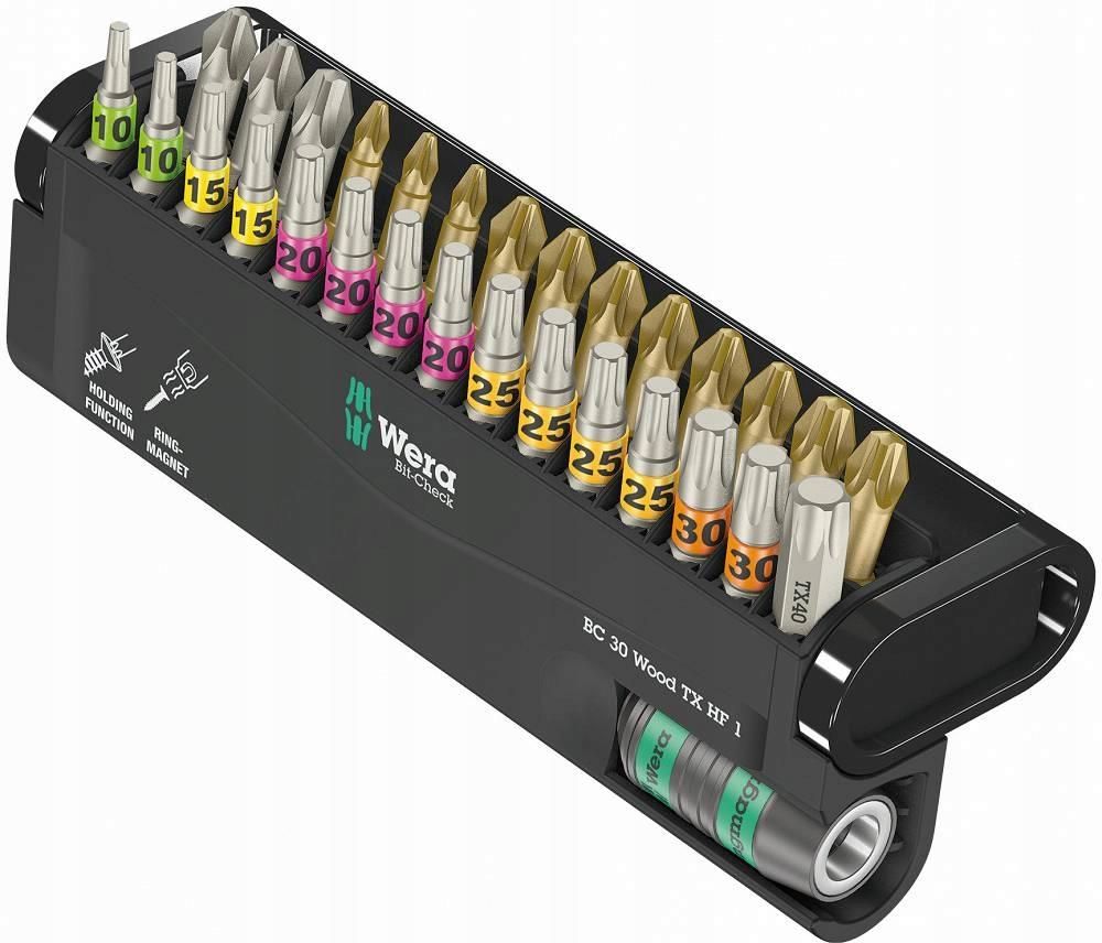Набор бит Wera Bit-Check 30 Wood TX HF 1 SB 05057437001