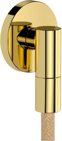 Подключение шланга Hansgrohe FixFit Fine S, золото оптическое полированное 28882990