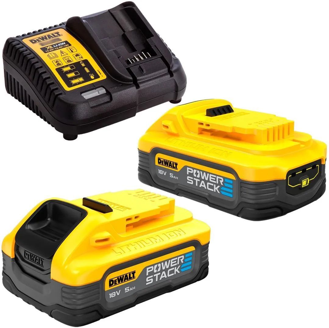 Аккумуляторная угловая шлифмашина DeWalt DCG405H2TQW, с 2 АКБ 5 Ач и ЗУ, в кейсе