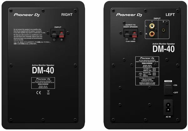 Активные мониторы Pioneer DM-40, чёрные, пара