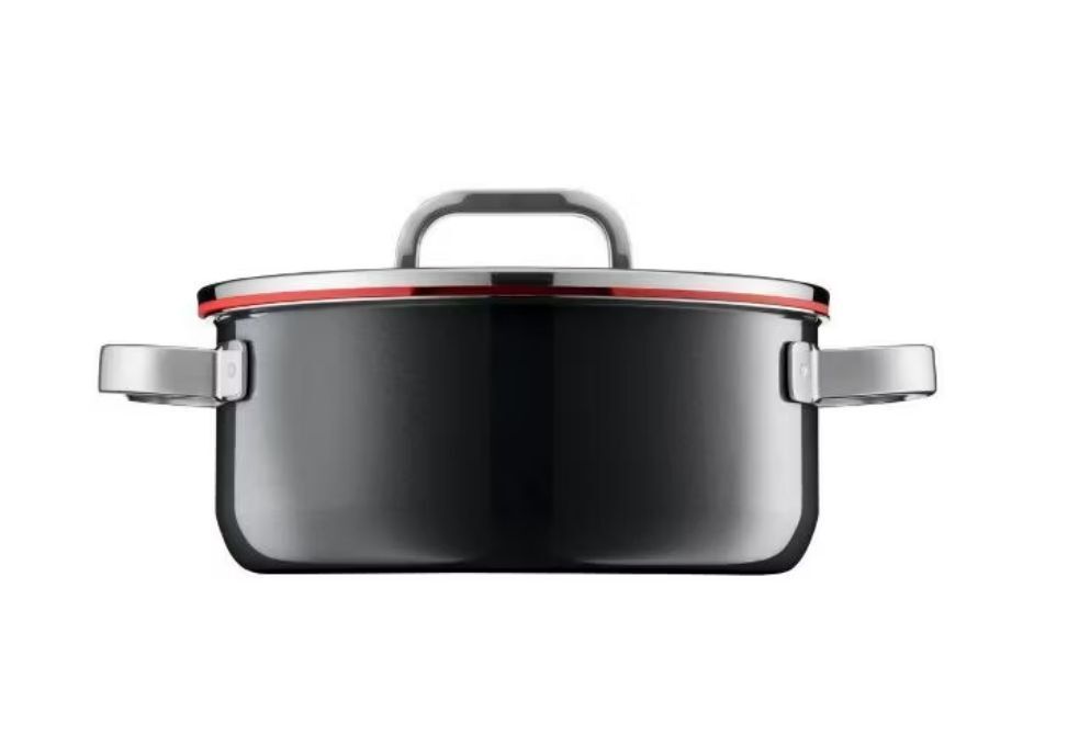 Кастрюля низкая WMF Fusiontec Functional, 4.4 л, черная (517245290)