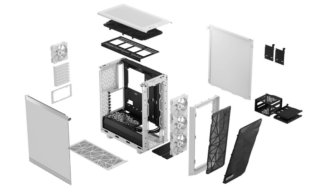 Корпус компьютерный Fractal Design Meshify 2 Compact (FD-CMES2-C08)