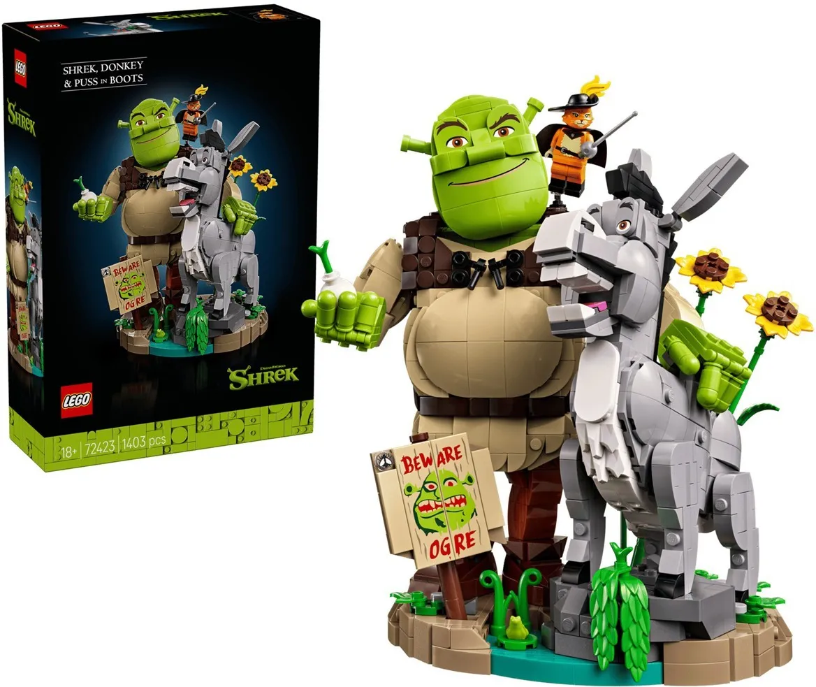 LEGO Shrek 72423 Шрек, Осёл и Кот в сапогах