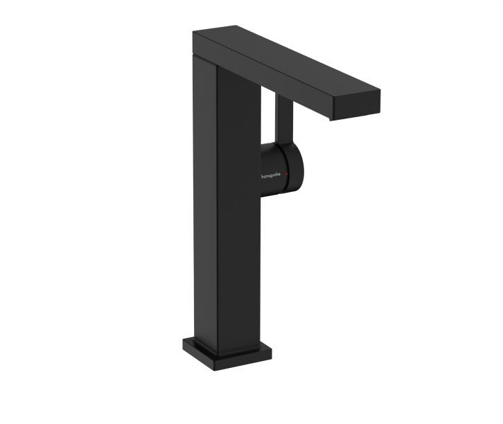 Смеситель для раковины Hansgrohe Tecturis E 73063670 черный матовый