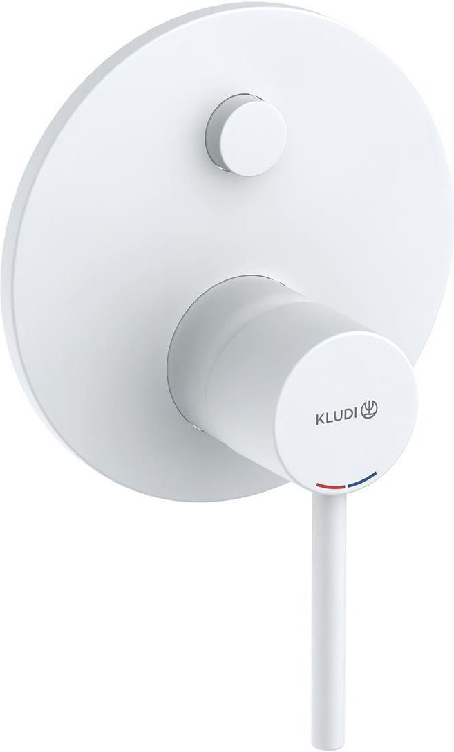 Смеситель для ванны и душа Kludi Bozz 387595376, матовый белый