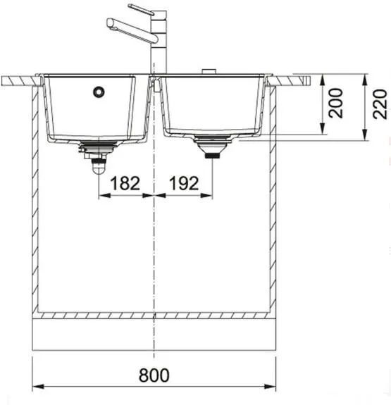 Кухонная раковина Franke UBG 620-78 114.0575.060, Каменный серый
