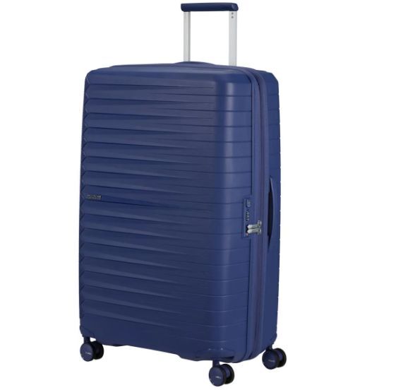 Чемодан American Tourister Fastforward 78 см, раздвижной, синий