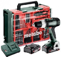 Аккумуляторная ударная дрель-шуруповёрт Metabo SB 18 L Set 18 В, 2×2,0 А·ч Li-Power АКБ, ЗУ, мобильный рабочий центр