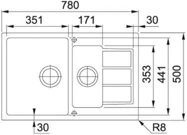 Кухонная раковина Franke Sirius SID 651-78 114.0496.082, белый полярный