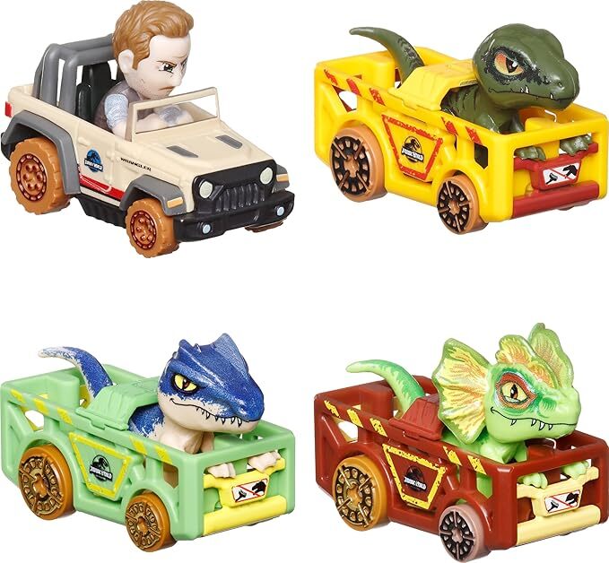 Игровой набор Hot Wheels RacerVerse Jurassic World HKD32