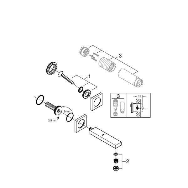 Смеситель Grohe Eurocube Joy 171 хром 19997000