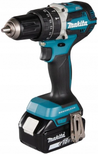 Аккумуляторная ударная дрель-шуруповёрт Makita DHP484RTE 18 В, 2×5,0 А·ч АКБ, ЗУ, кейс