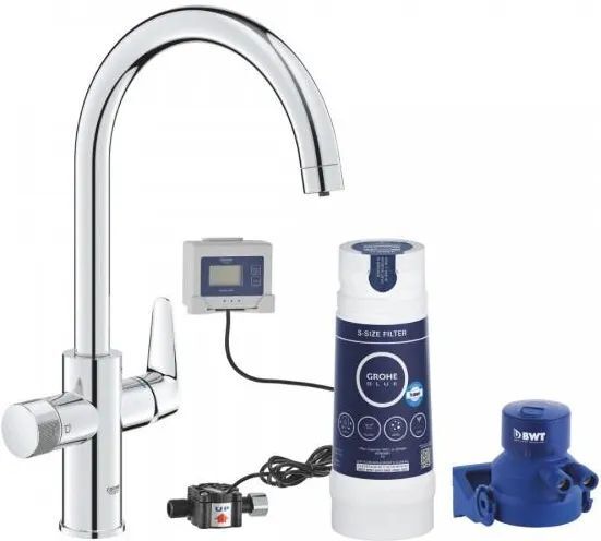 Стартовый комплект с фильтром-кран и фильтром Grohe Blue Pure Baucurve 30581000