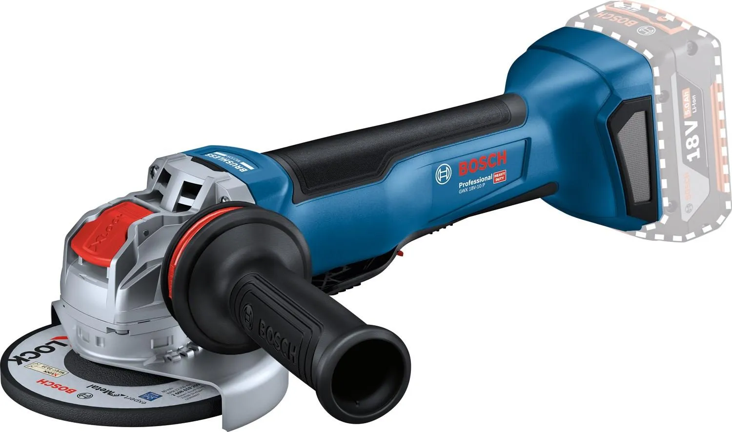Аккумуляторная угловая шлифовальная машина Bosch GWX 18V-10 P Professional 06019J4200