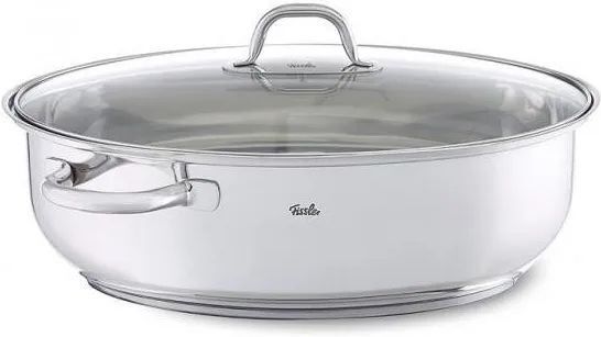 Стальная кастрюля со стеклянной крышкой Fissler 8.8 L (Fs3370138)