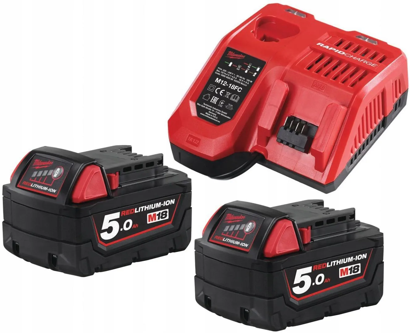 Набор аккумуляторов Milwaukee M18 NRGCR-502 4932479831