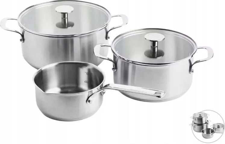 Набор посуды KitchenAid из нержавеющей стали с крышками CC005088001