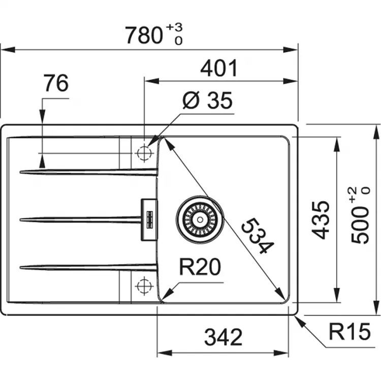 Кухонная раковина Franke Centro CNG 611-78 114.0633.092, матовый черный