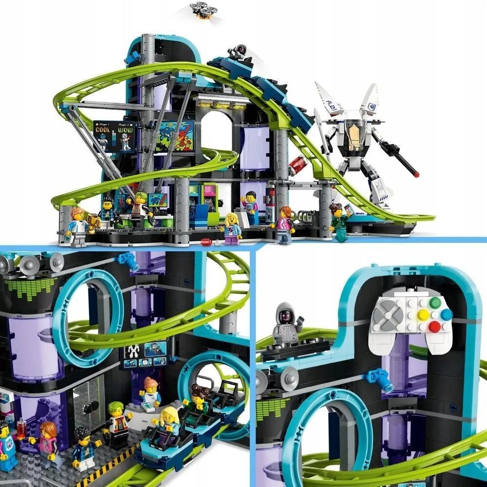 Конструктор LEGO City 60421 Парк «Мир роботов» с американскими горками