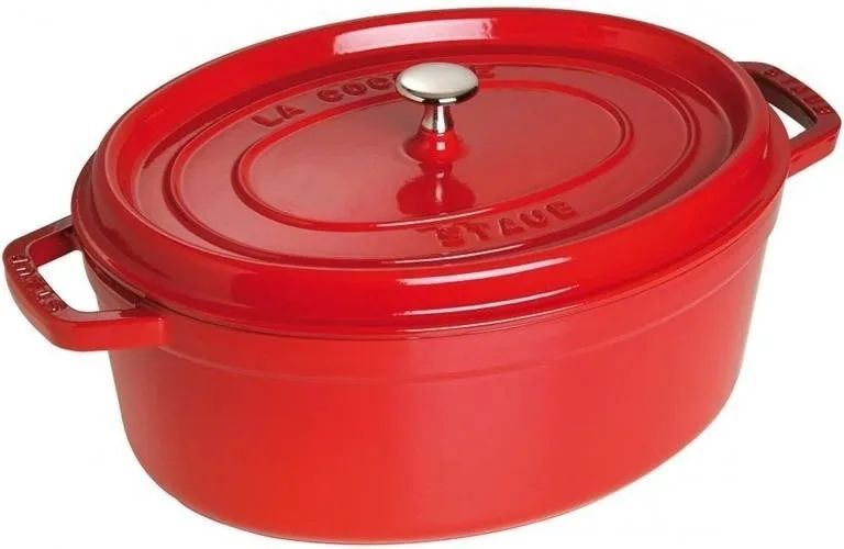 Чугунная жаровня Staub 4,25 л, 29 см, вишнёвая 40509-857-0