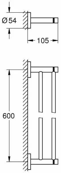 Вешалка для полотенец Grohe Essentials 40802Dc1