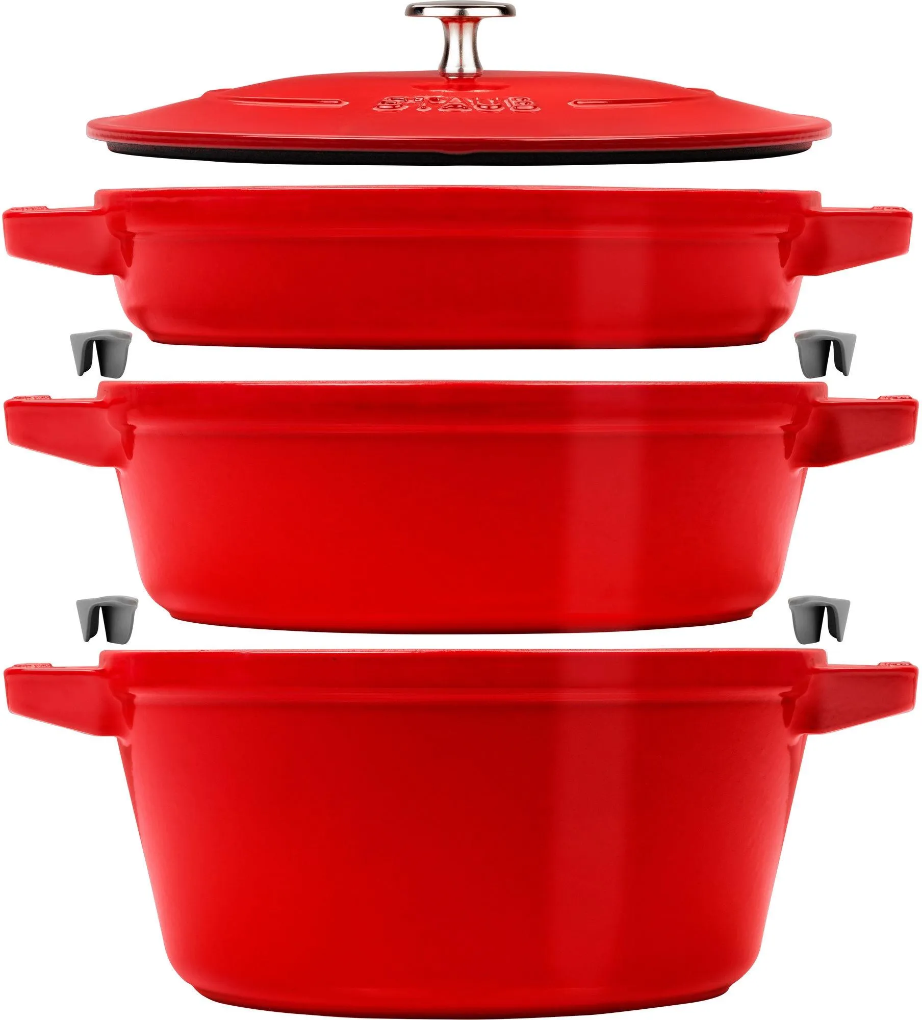 Набор посуды (3 предмета + крышка) STAUB Stackable 3-Piece 24 см 40508-387-0