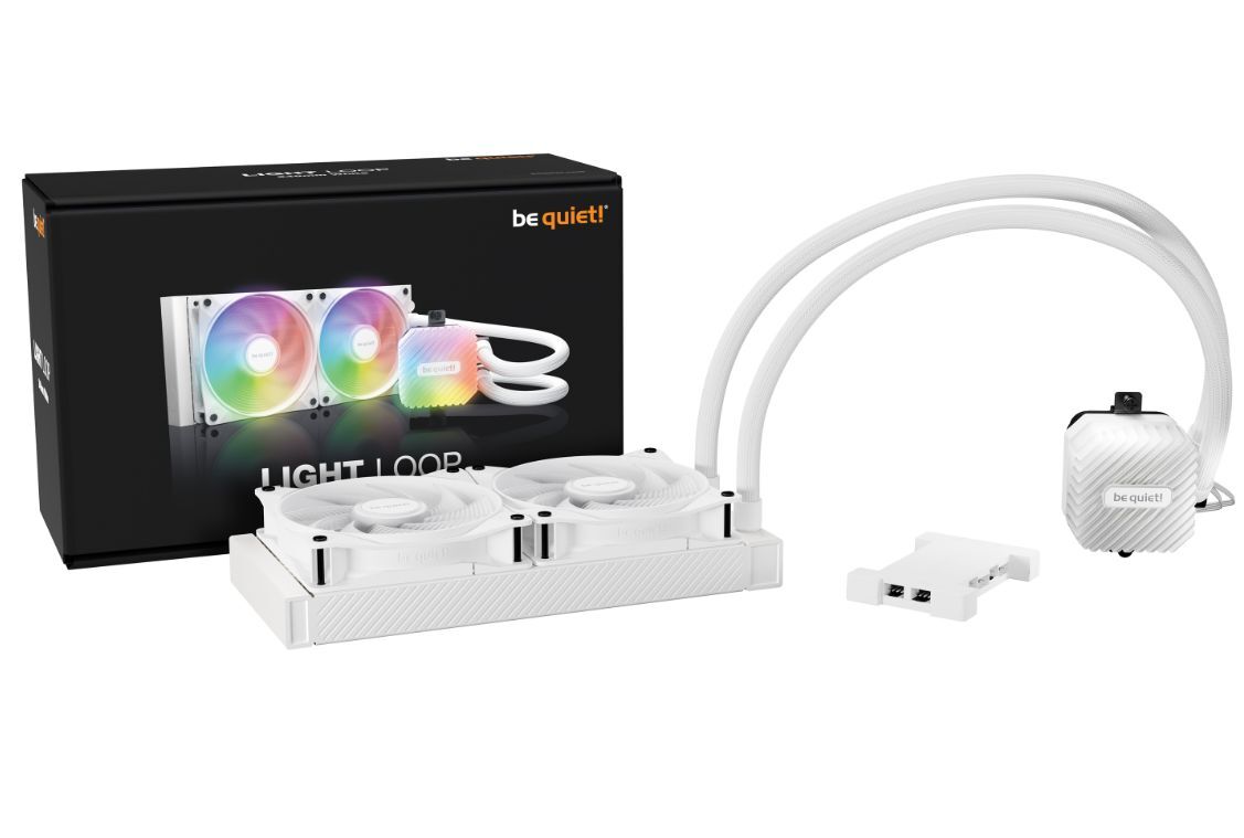 Система жидкостного охлаждения Be Quiet! Light Loop 240mm White 2x120mm (BW021)