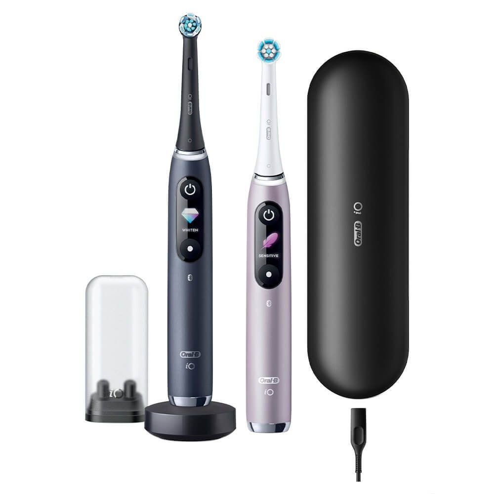 Электрическая зубная щетка Oral-B iO 9 DUO, Black Onyx/Rose Quartz