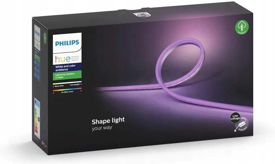 Уличная светодиодная лента PHILIPS HUE с блоком питания 5 м