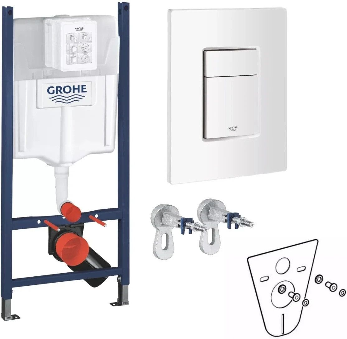 Инсталляция для унитаза Grohe Rapid SL Project + коврик + кронштейны 38840000+3855800M+38732SH0