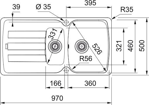 Кухонная раковина Franke Antea AZG 651-97 114.0676.235, Каменный серый