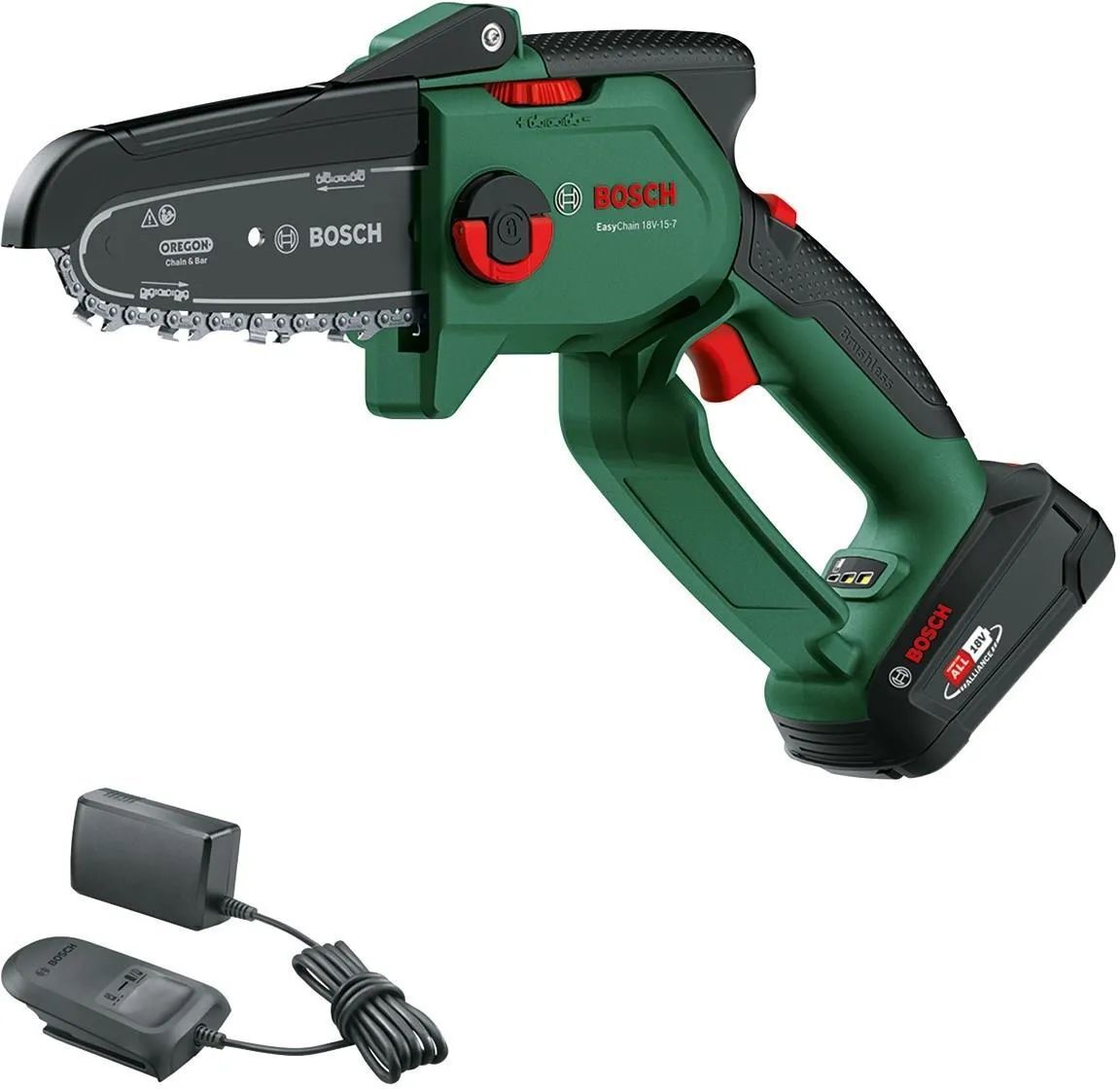 Аккумуляторная цепная пила Bosch EasyChain 18V-15-7 (06008B8900)
