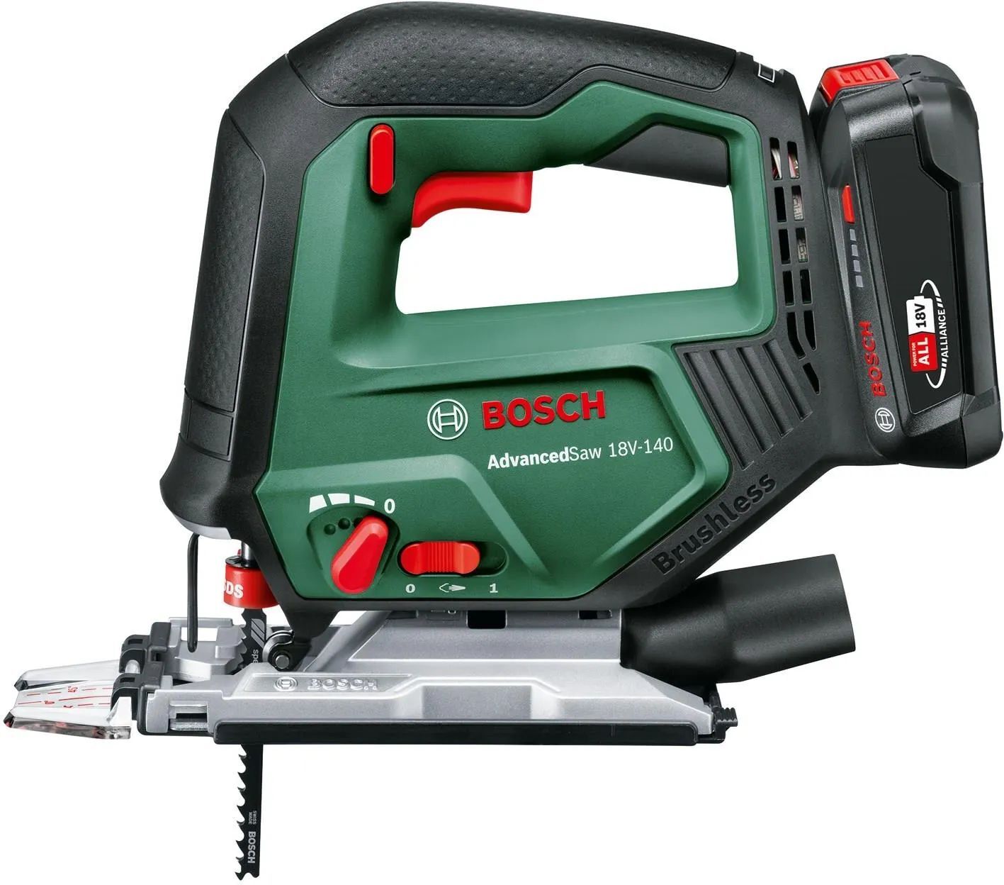Аккумуляторная универсальная пила Bosch AdvancedSaw 18V-140 (0603013003)