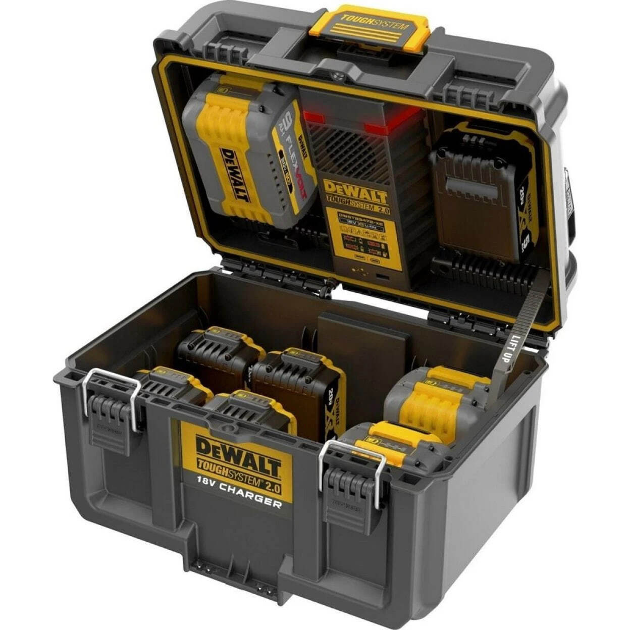 Ящик-зарядное устройство DEWALT Toughsystem 2.0, DWST83471, 8V XR и 54V FlexVolt