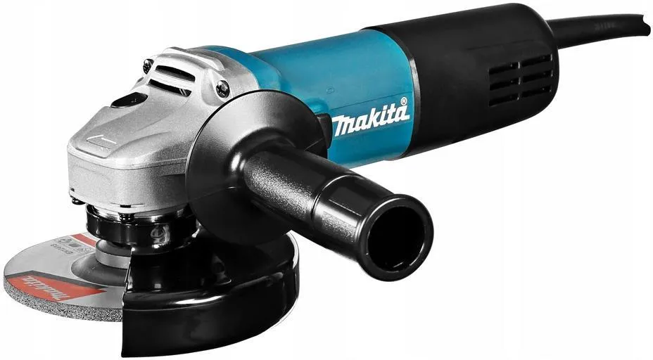 Угловая шлифовальная машина Makita 9558HNRG 840 Вт, защитный кожух и боковая рукоятка
