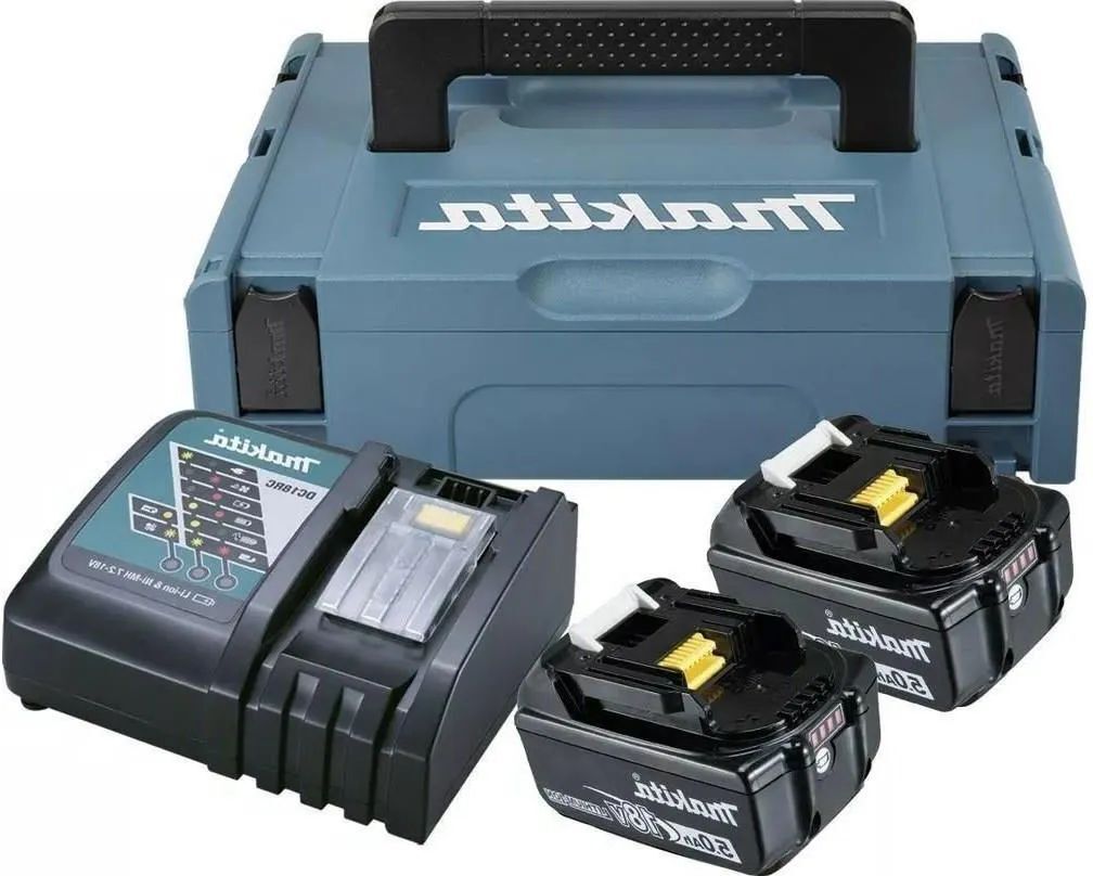 Набор Makita 18V Makpac с АКБ 2 BL1850B и ЗУ DC18RC