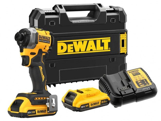 Аккумуляторный шуруповерт DeWalt DCF850D2T, с 2 АКБ 2 Ач и ЗУ, в кейсе