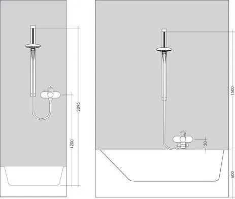 Душевой набор Hansgrohe Raindance Select S 120 Porter 1,60 м, белый/хром 26721400