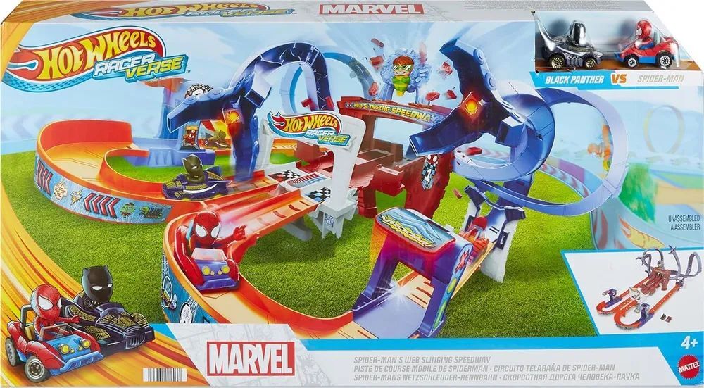 Набор треков для двух машин Hot Wheels RacerVerse Marvel HPL34