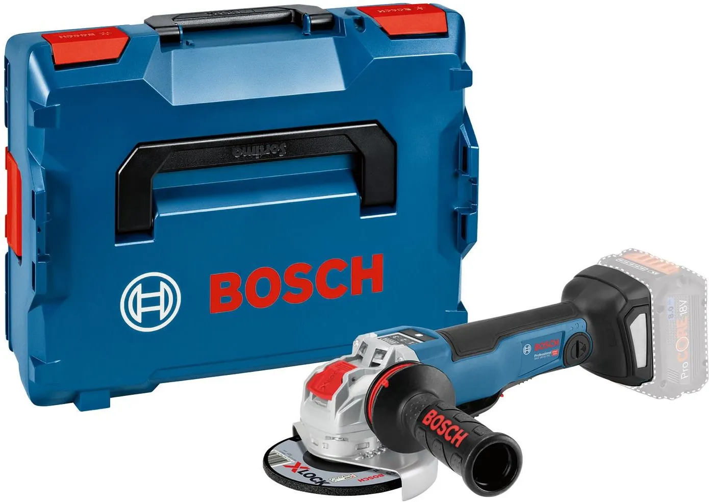Аккумуляторная угловая шлифовальная машина Bosch GWX 18V-10 PSC Professional 06017B0800