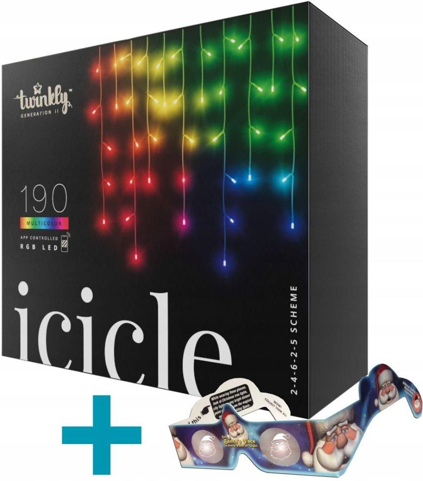 Гирлянда Twinkly, 90 LED, RGB, BT, Wi-Fi, сосульки