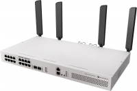 Маршрутизатор-коммутатор MikroTik CRS418-8P-8G-2S+5AXQ2AXQ-RM, 8×2.5G Ethernet PoE-out, 8×Gigabit Ethernet, 2×SFP+, встроенная точка доступа Wi-Fi 6