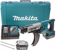 Аккумуляторный шуруповёрт с магазином Makita DFR550RFE 18 В, 2×3,0 А·ч АКБ, ЗУ