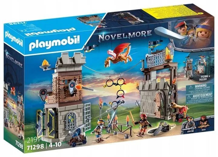 Конструктор Playmobil Novelmore - Турнирный стадион Бёрнем Рейдерс - Плеймобиль 71298