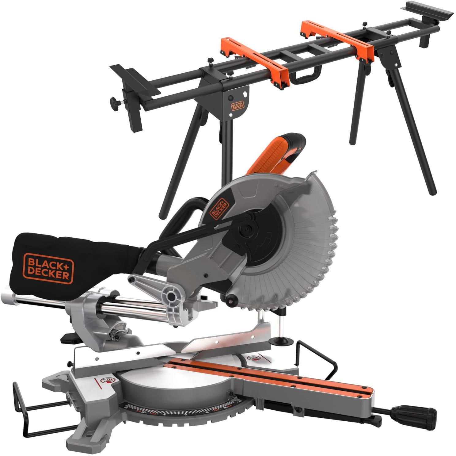 Торцовочная пила с рабочим столом Black+Decker BES700, BEZ100